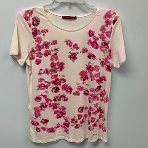 CAROLINA HERRERA Short Sleeve Cutout Style T-Shirt